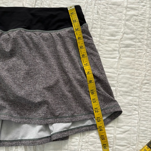 Lululemon Pace Rival Skirt (Tall) *No Panels 15" Heather Lux Multi Black / Black - Picture 5 of 7